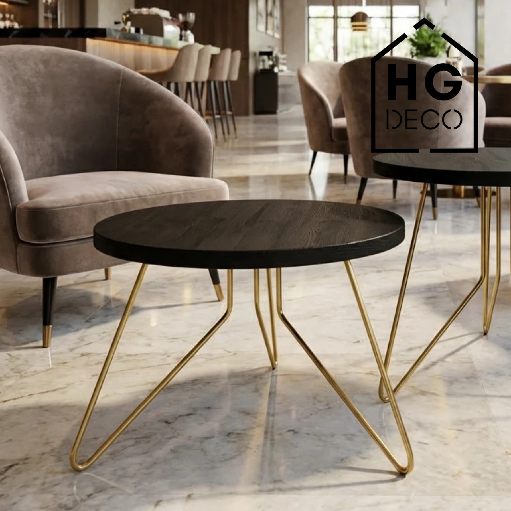 Noga meblowa do stolika kawowego FIN 40 złota HGDECO