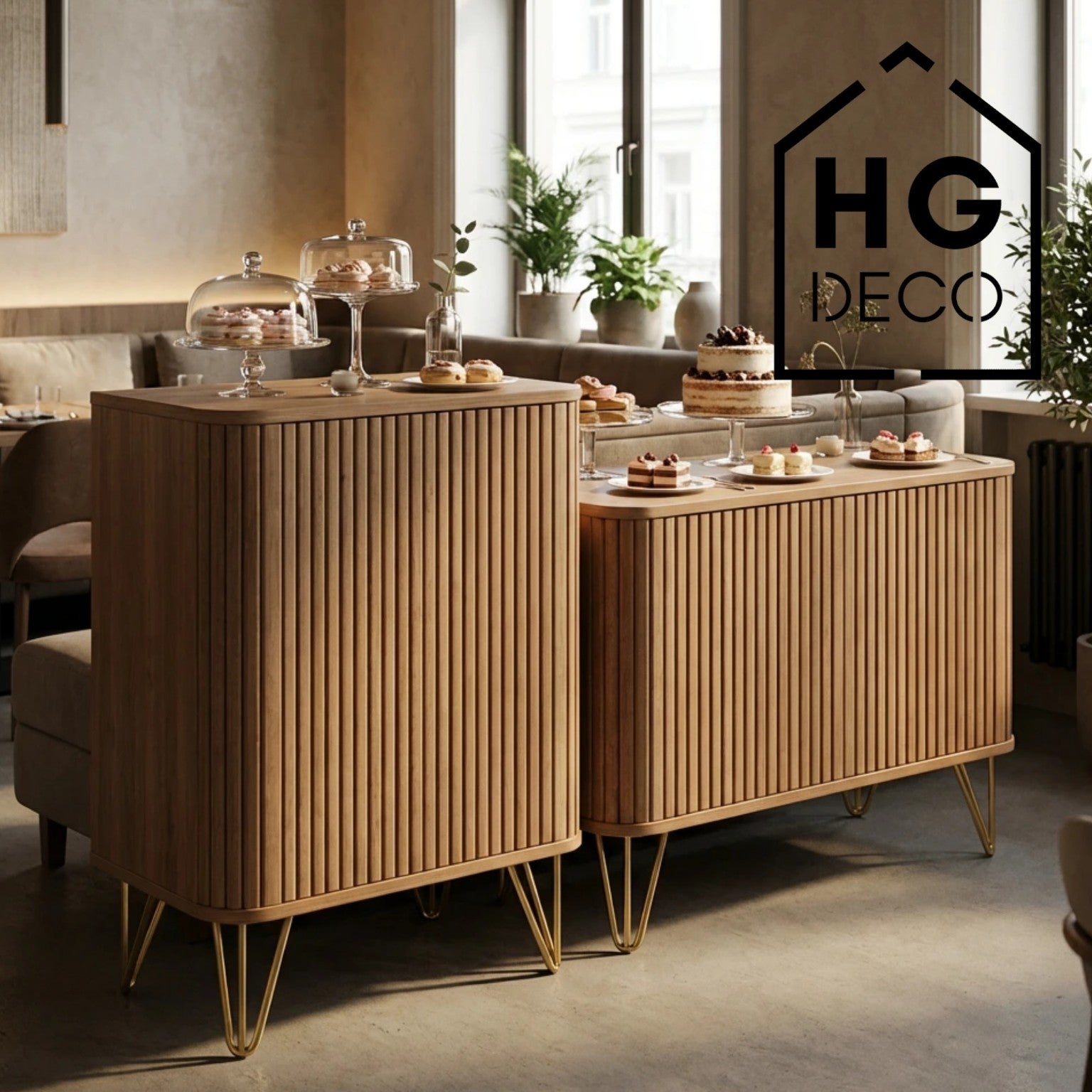 Noga meblowa do szafki pufy TL20 złoty HGDECO (WW)