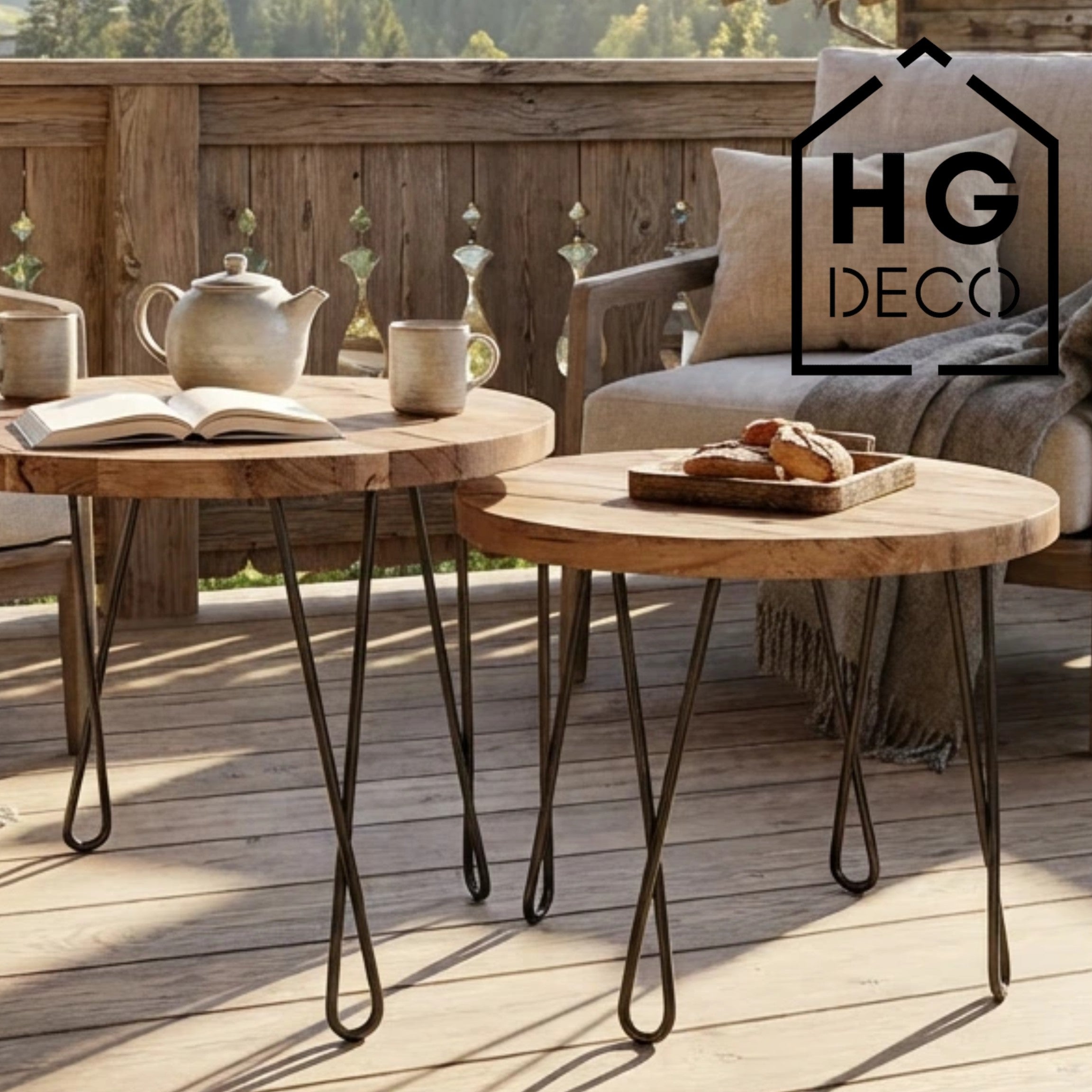 Noga do stolika kawowego DX40 czarny HGDECO