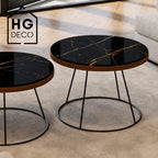 RING 50 cm Black Coffee Table Frame HGDECO