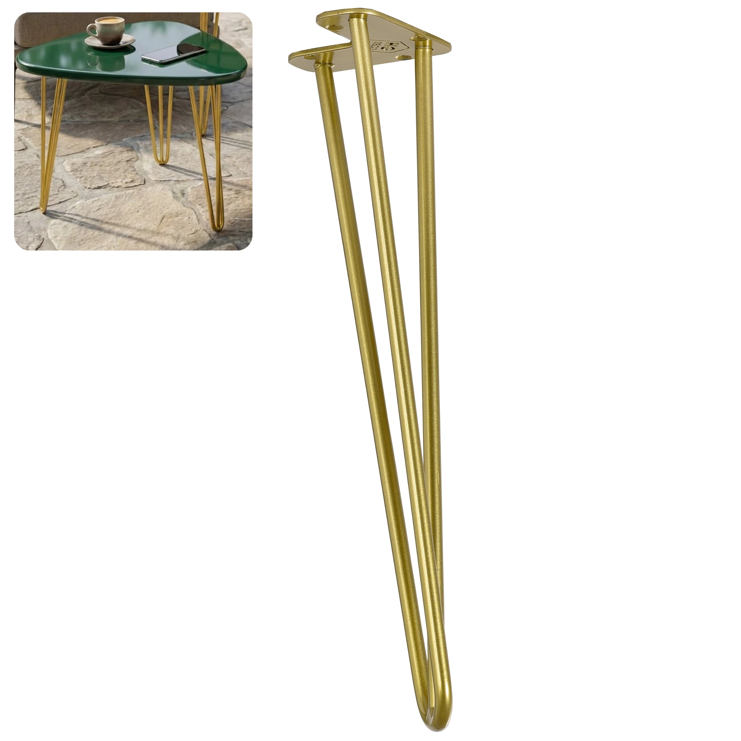 Noga do stolika kawowego ławy TL50 złoty HGDECO