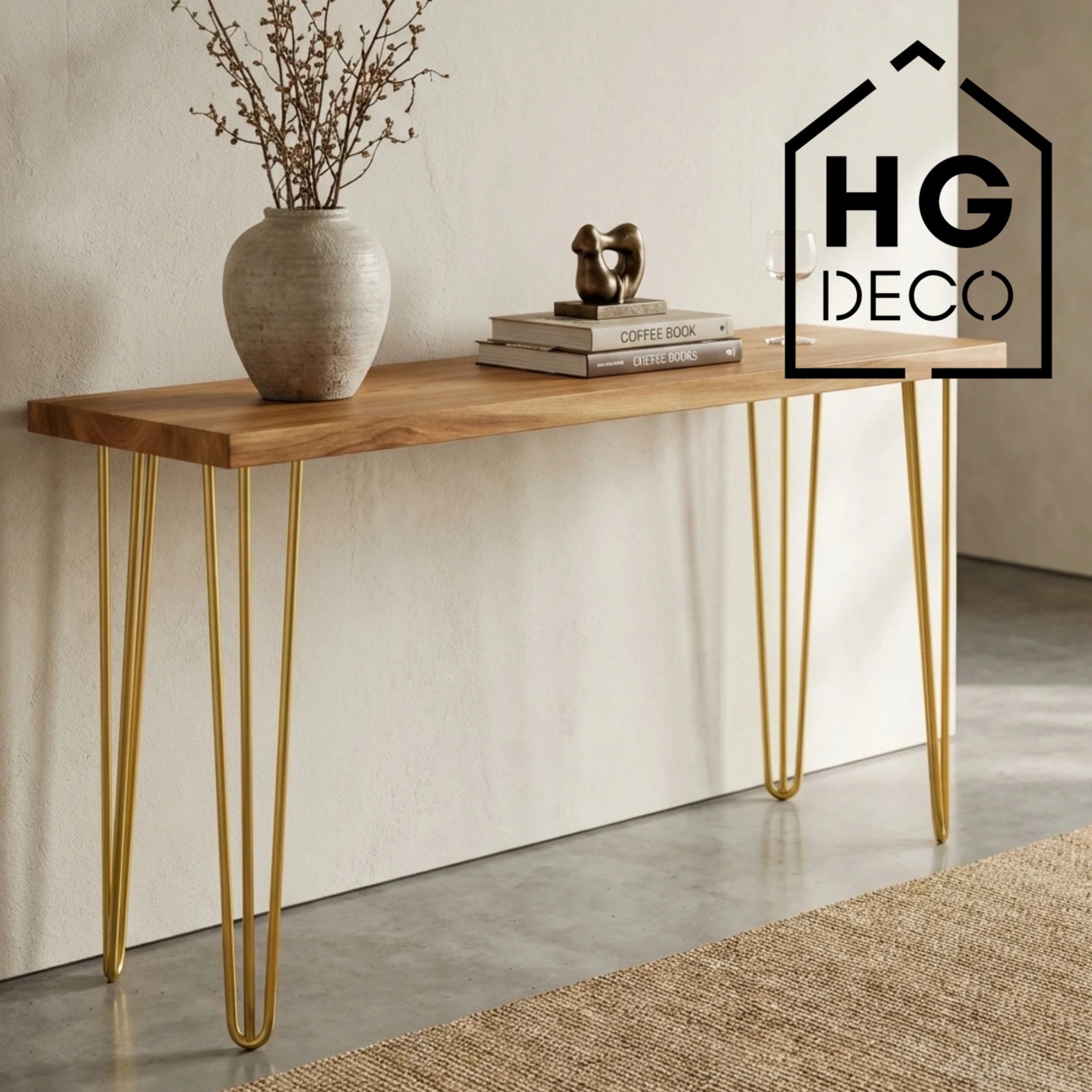 Noga meblowa do stołu biurka konsoli TL70 złoty HGDECO