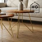 FIN 50 cm gold furniture legs for coffee table HGDECO
