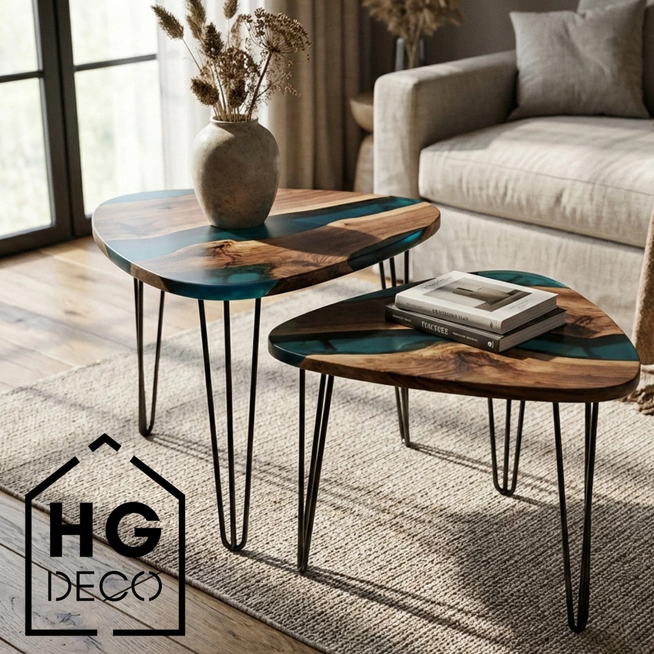 Noga do stolika kawowego TL45 czarny HGDECO