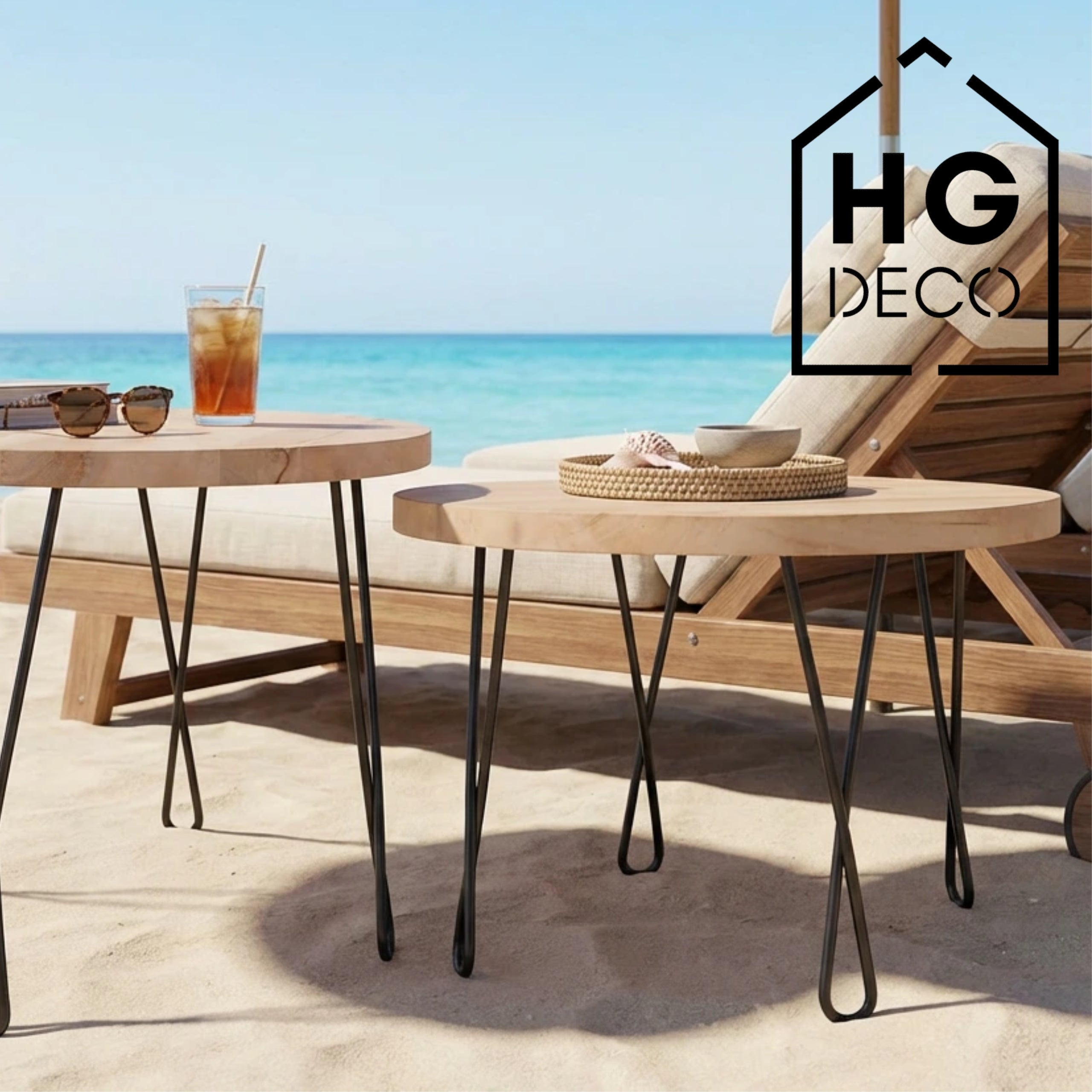 Noga do stolika kawowego DX40 czarny HGDECO