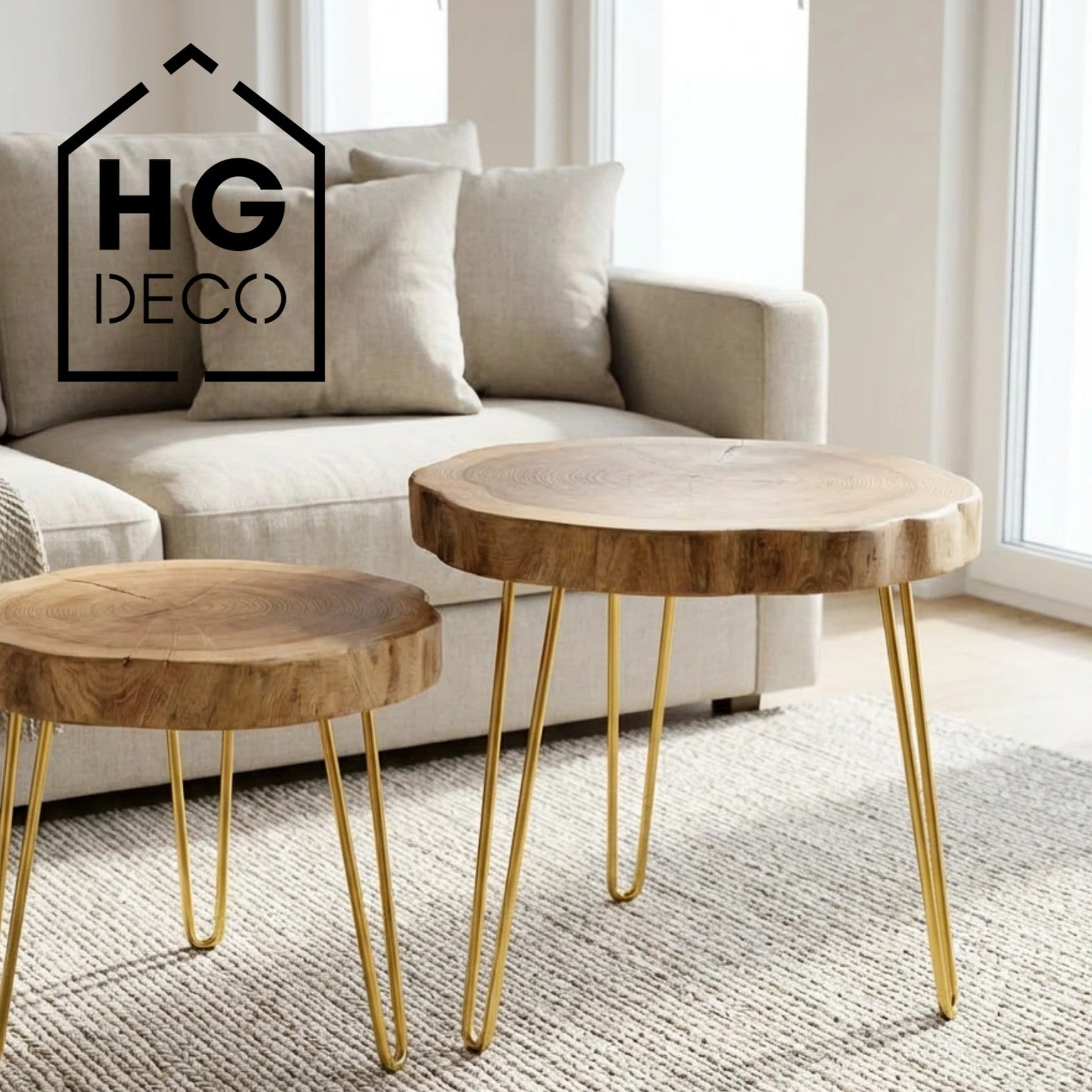 Noga do stolika kawowego ławy DP50 złoty HGDECO