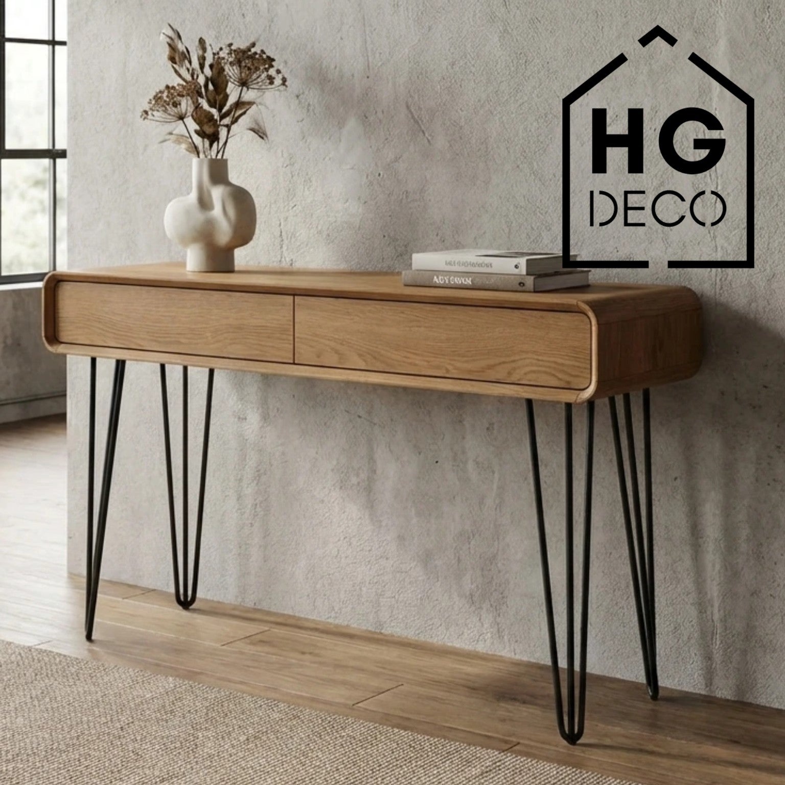 Noga meblowa do stołu biurka konsoli TL70 czarny HGDECO