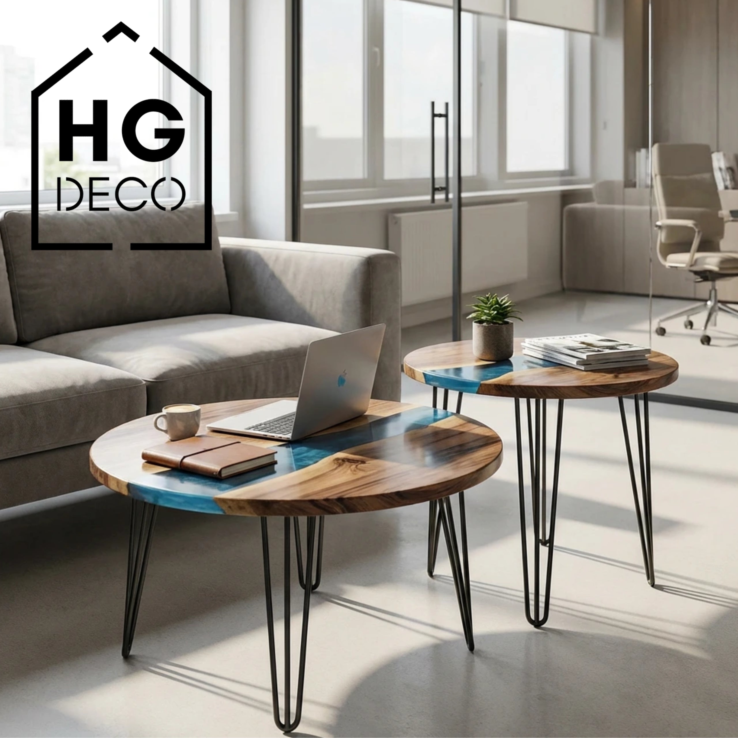 Noga do stolika kawowego ławy TL50 czarny HGDECO