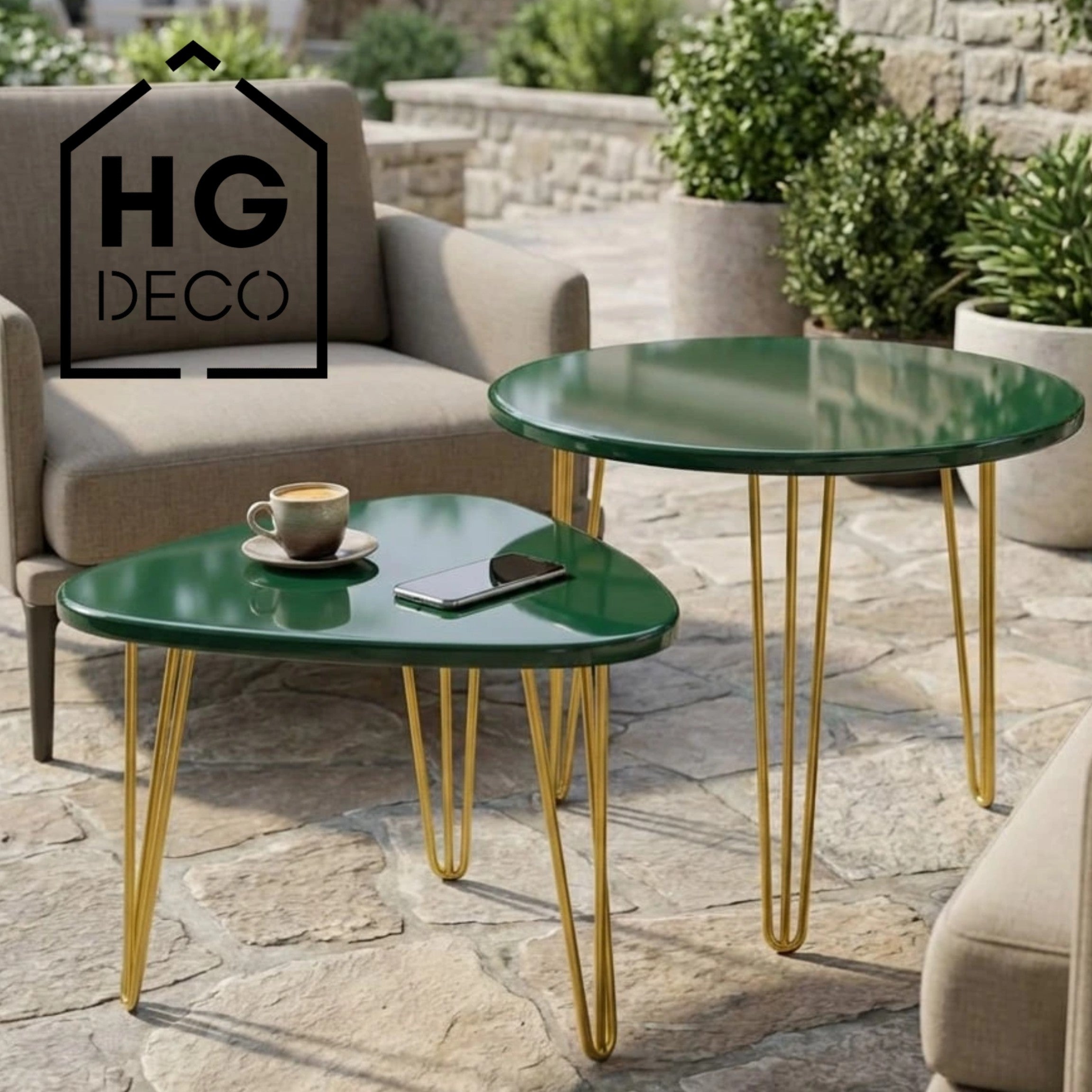 Noga do stolika kawowego TL40 złoty HGDECO