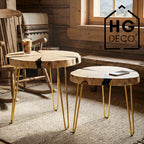 Noga do stolika kawowego DP40 złoty HGDECO