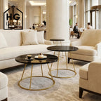 Coffee table frame RING 50 cm gold HGDECO