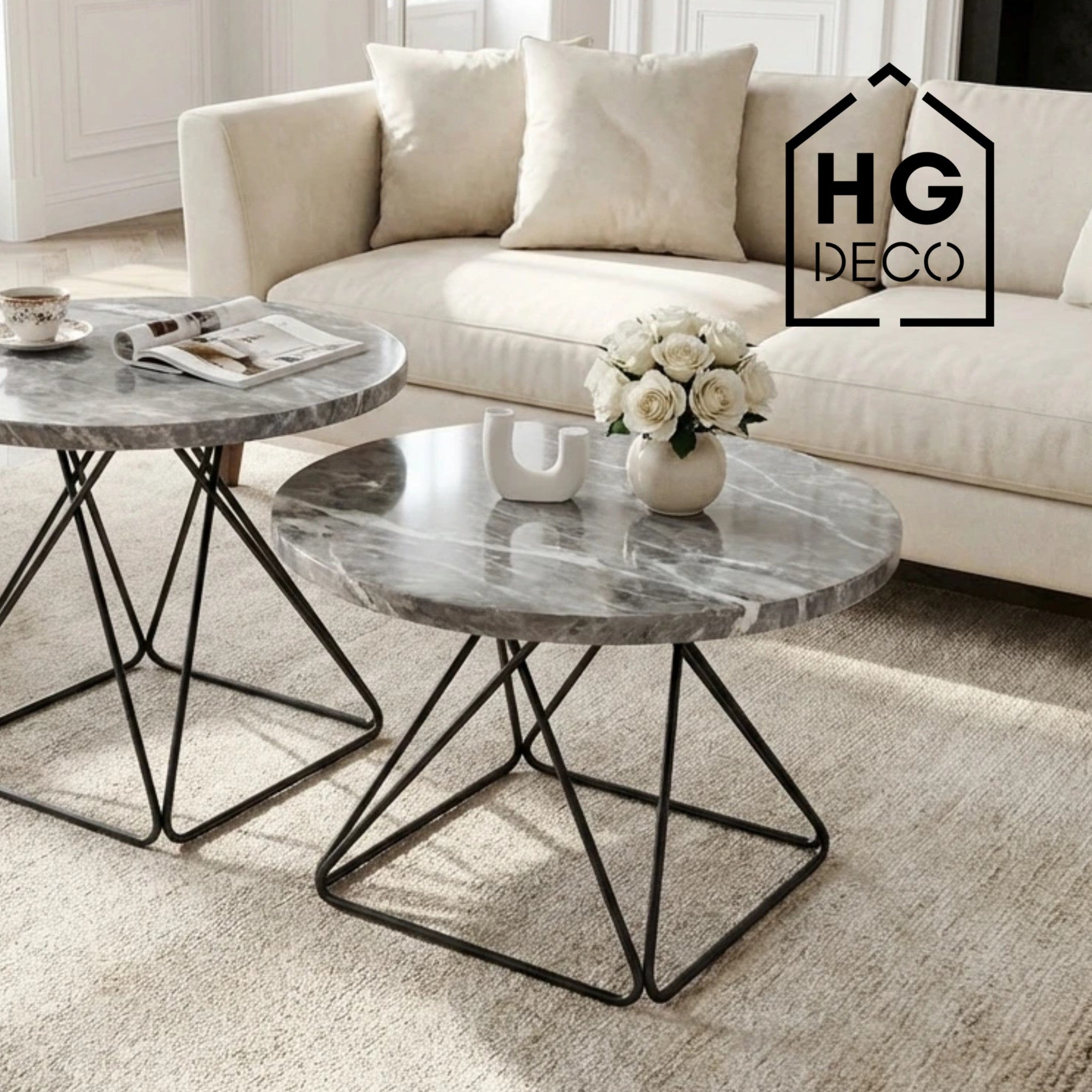 Stelaż do stolika kawowego DIAMOND 40 czarny HGDECO