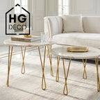 Noga do stolika kawowego ławy DX50 złoty HGDECO