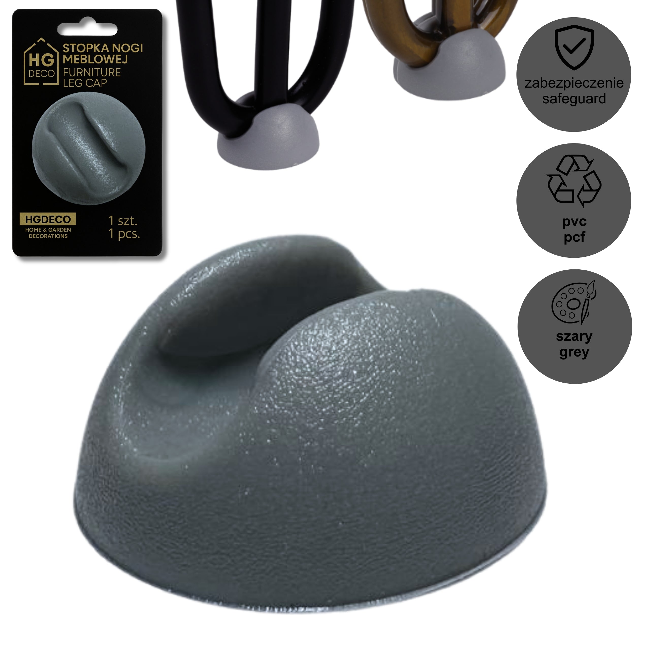 Furniture Leg Pad Grey 1 pc. HGDECO