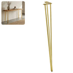 Noga meblowa do stołu biurka konsoli TL70 złoty HGDECO