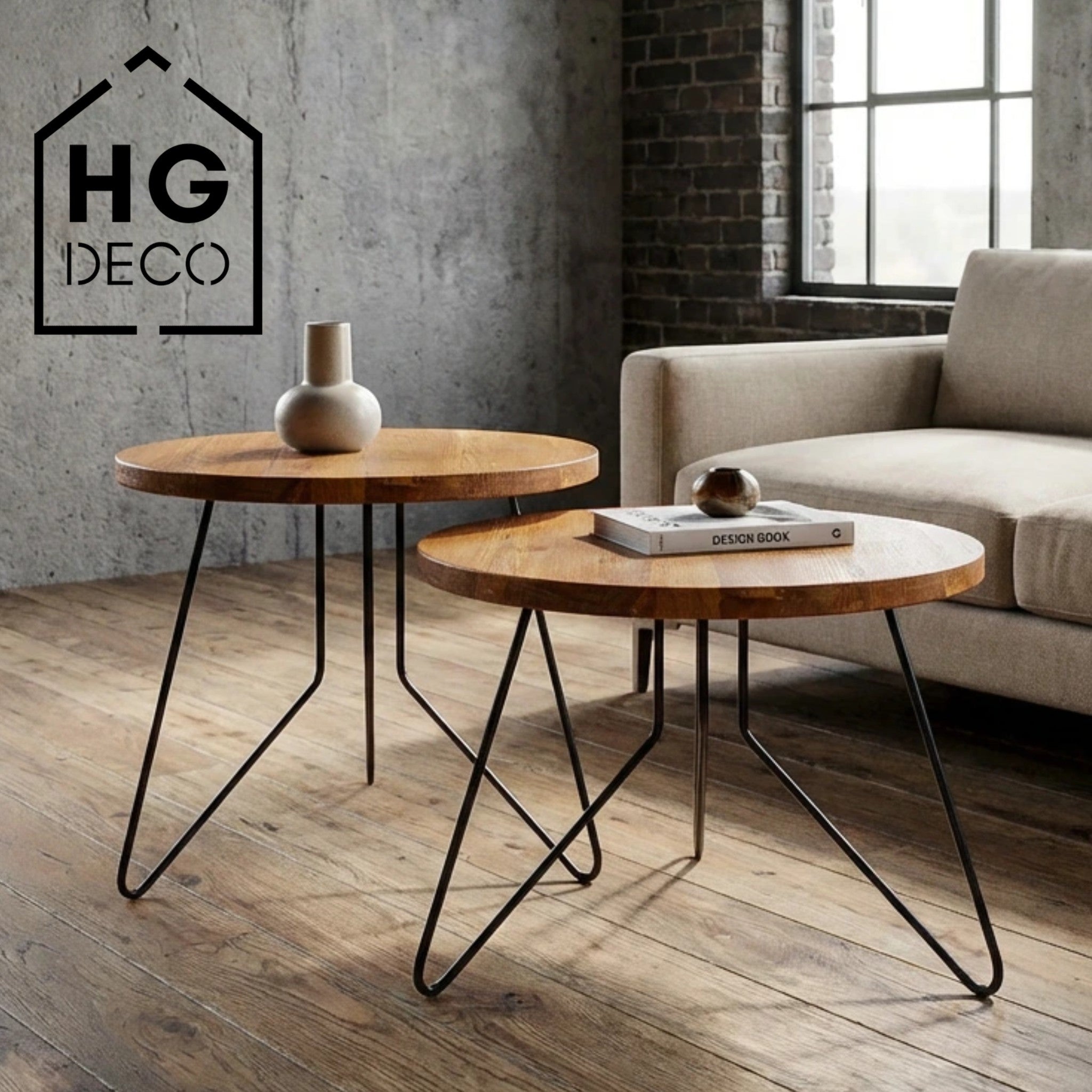 Set of furniture legs for coffee table FIN 40 cm black HGDECO