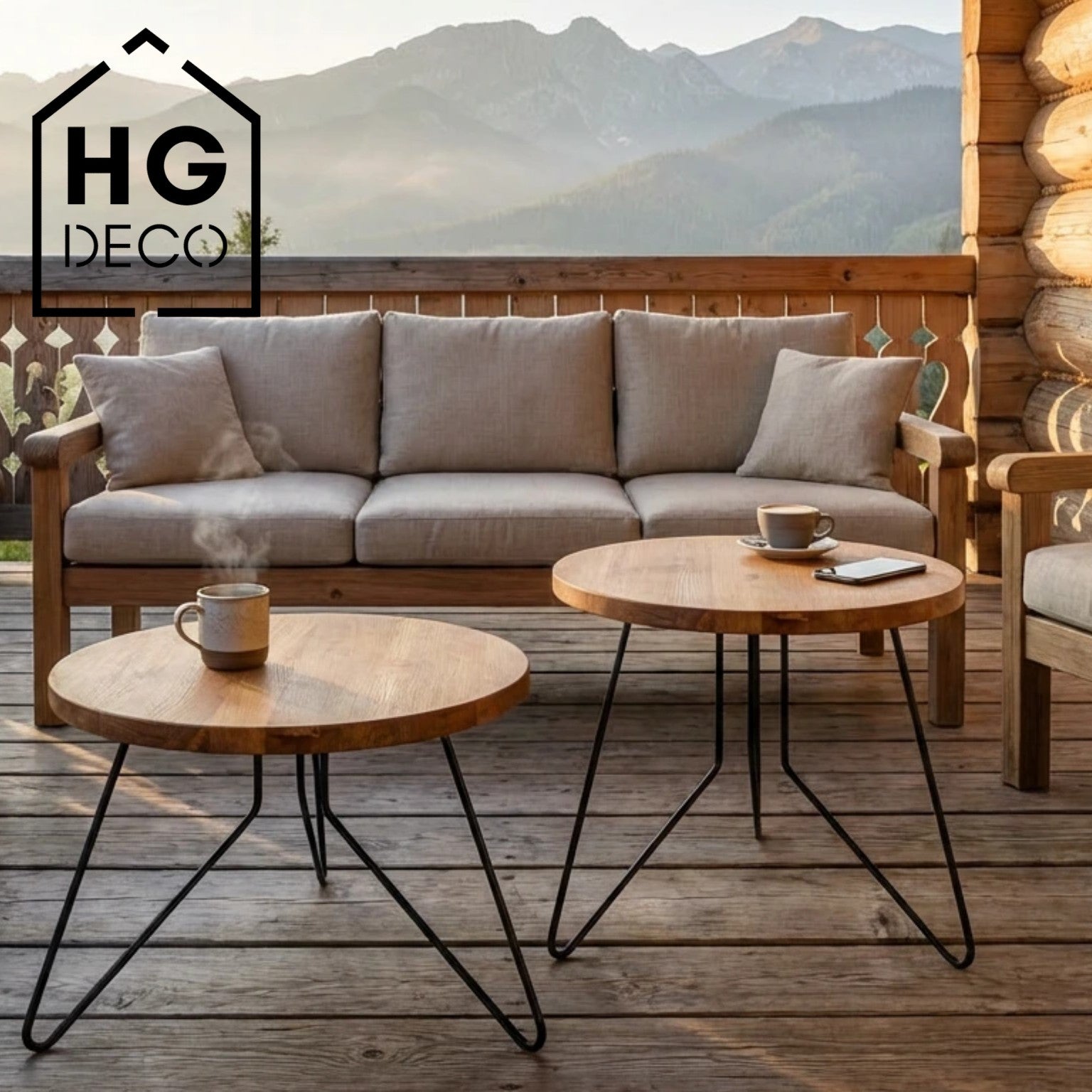 Noga meblowa do stolika kawowego FIN 50 czarny HGDECO