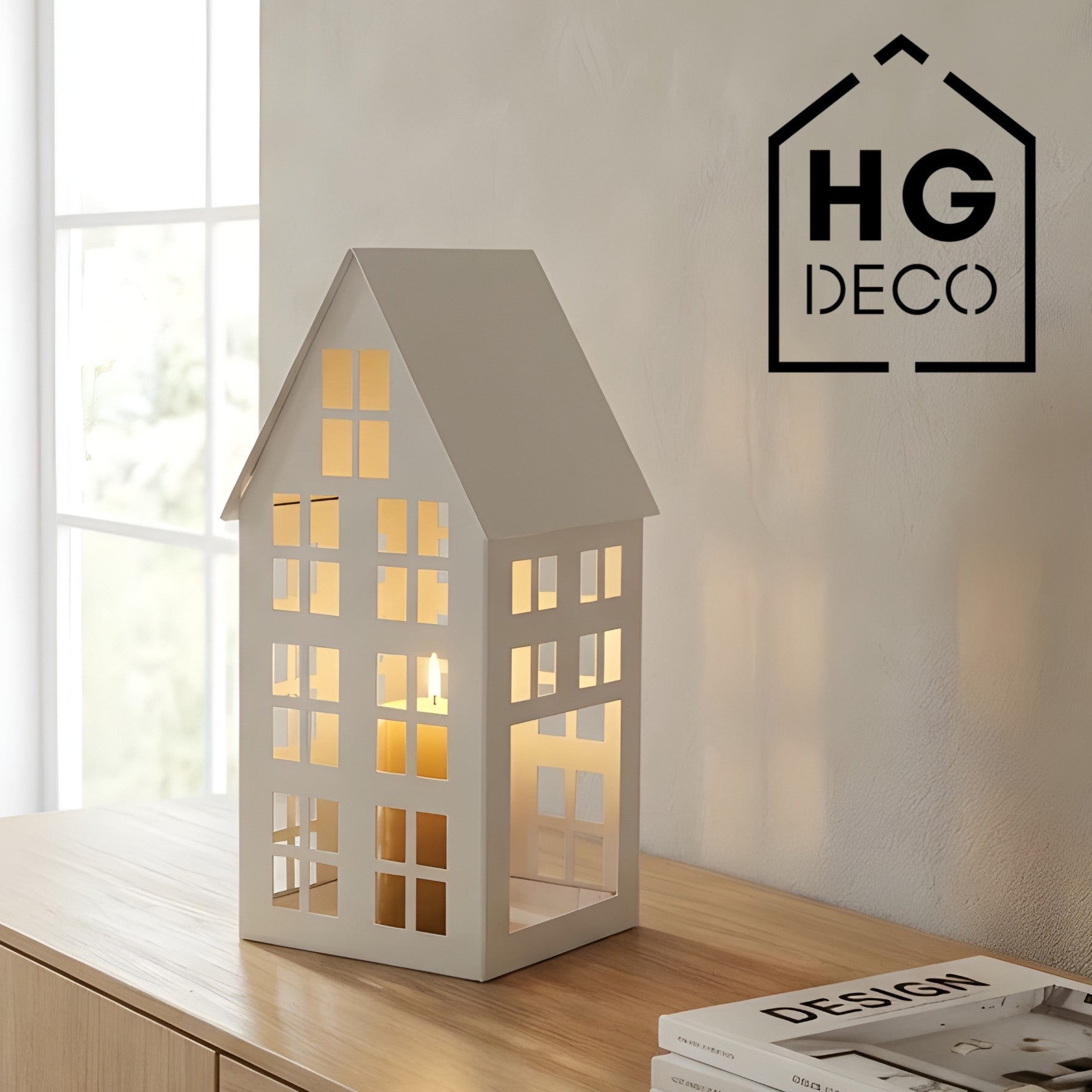 Lampion domek LUMI S biały HGDECO