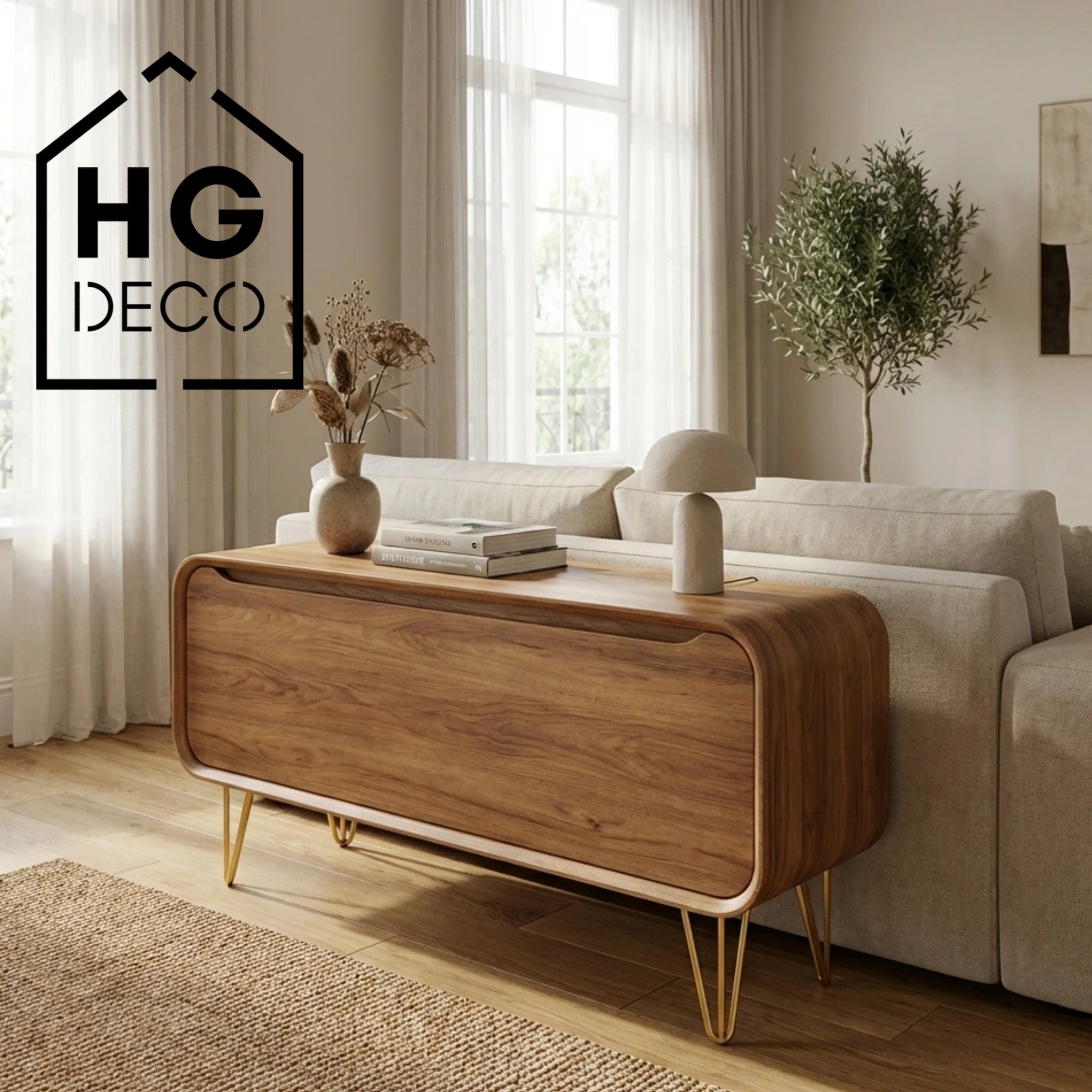 Noga meblowa do szafki pufy TL25 złoty HGDECO