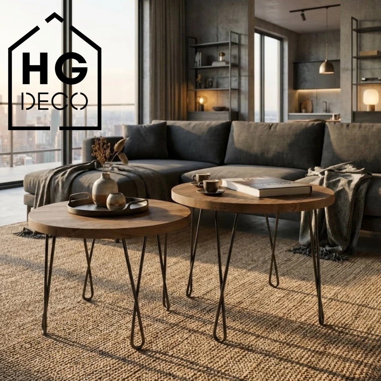 Noga do stolika kawowego DX40 czarny HGDECO