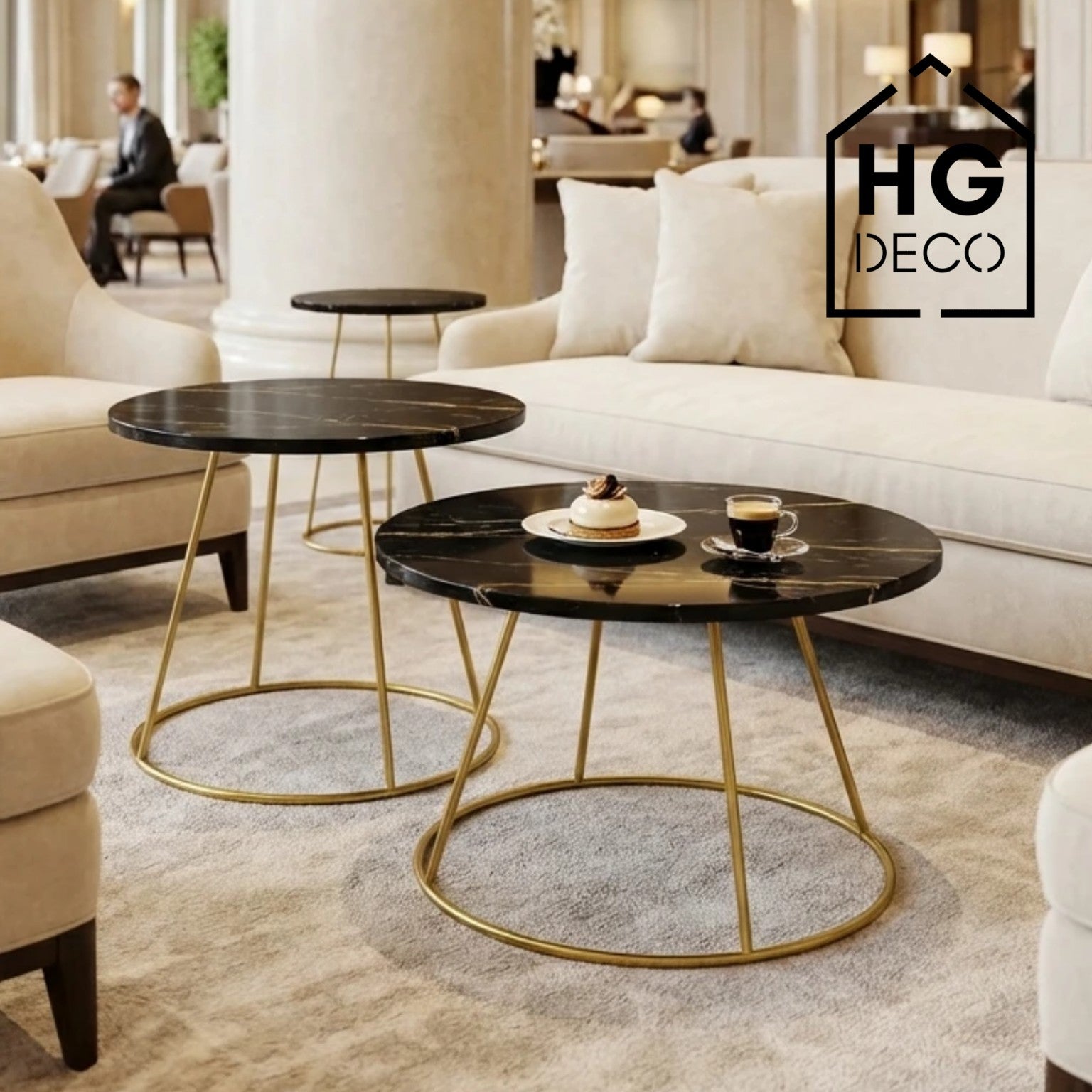 RING 40 cm gold coffee table frame HGDECO