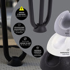 Noga meblowa do szafki pufy TL25 czarny HGDECO