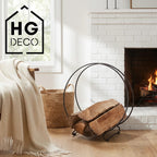 HGDECO Log Holder MOON XL black
