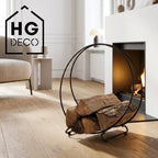 HGDECO Log Holder MOON XL black