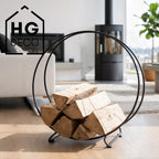 HGDECO Log Holder MOON XL black