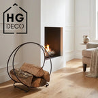 HGDECO Log Holder MOON XL black