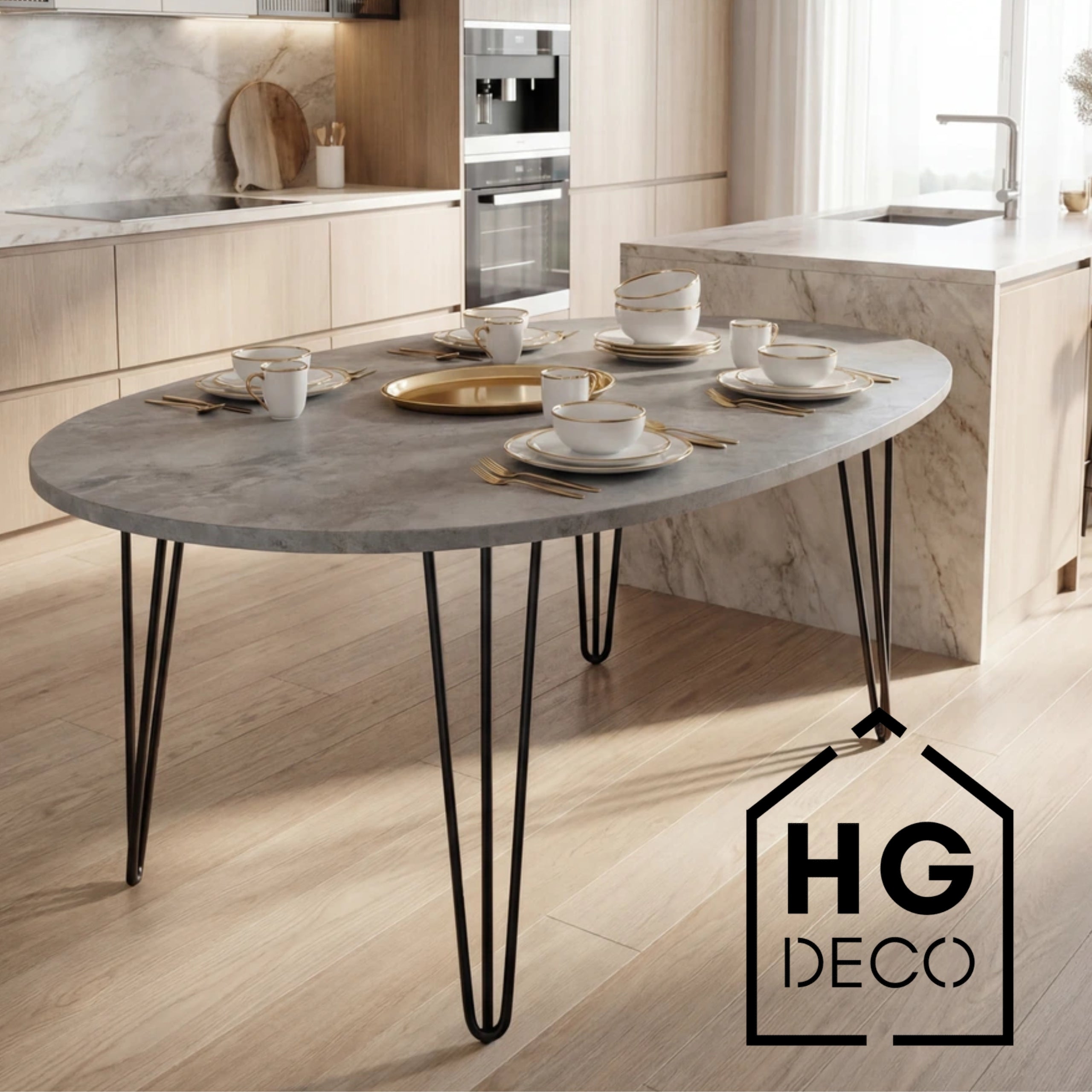 Noga meblowa do stołu biurka konsoli TL80 czarny HGDECO