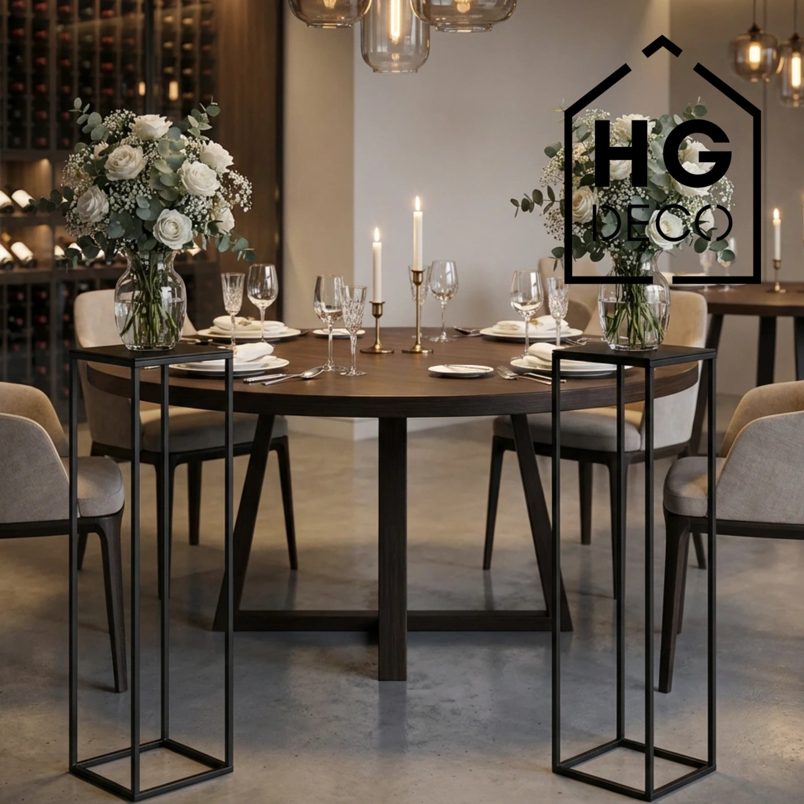 Plant Stand Flower Stand PREMIUM 90 black HGDECO