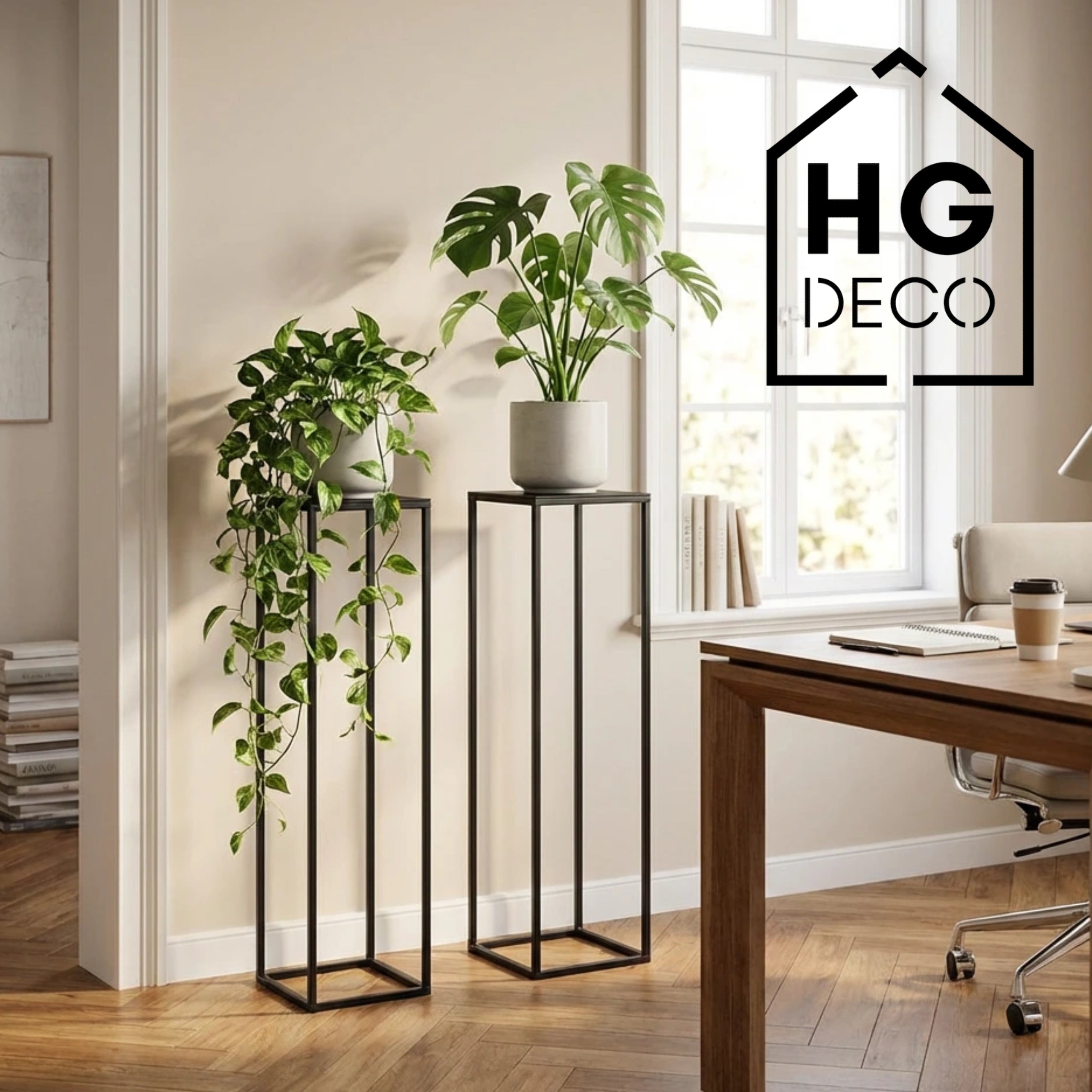 Plant Stand Flower Stand PREMIUM 90 black HGDECO