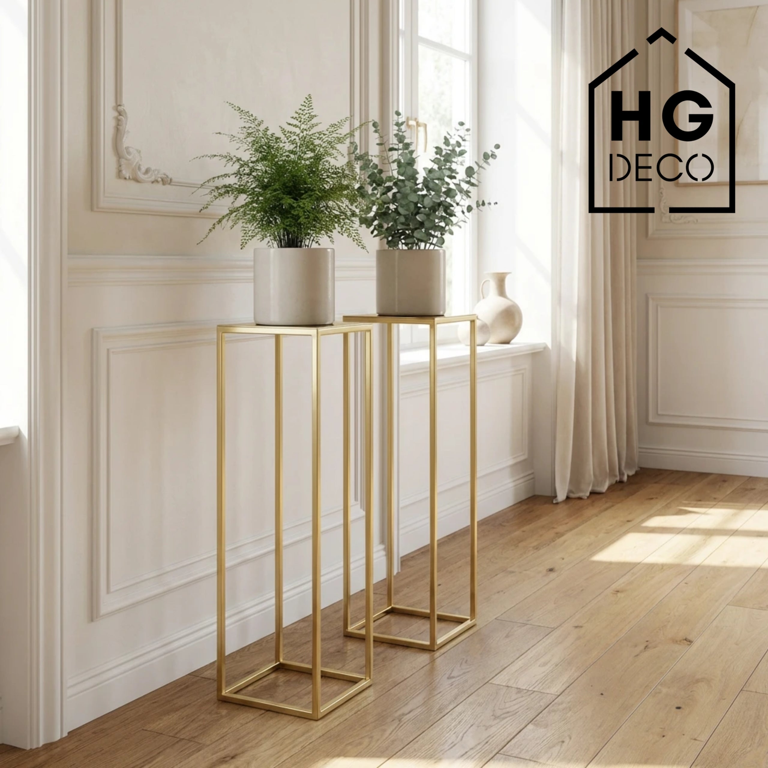 Flower Stand Flower Pot Holder PREMIUM 75 gold HGDECO