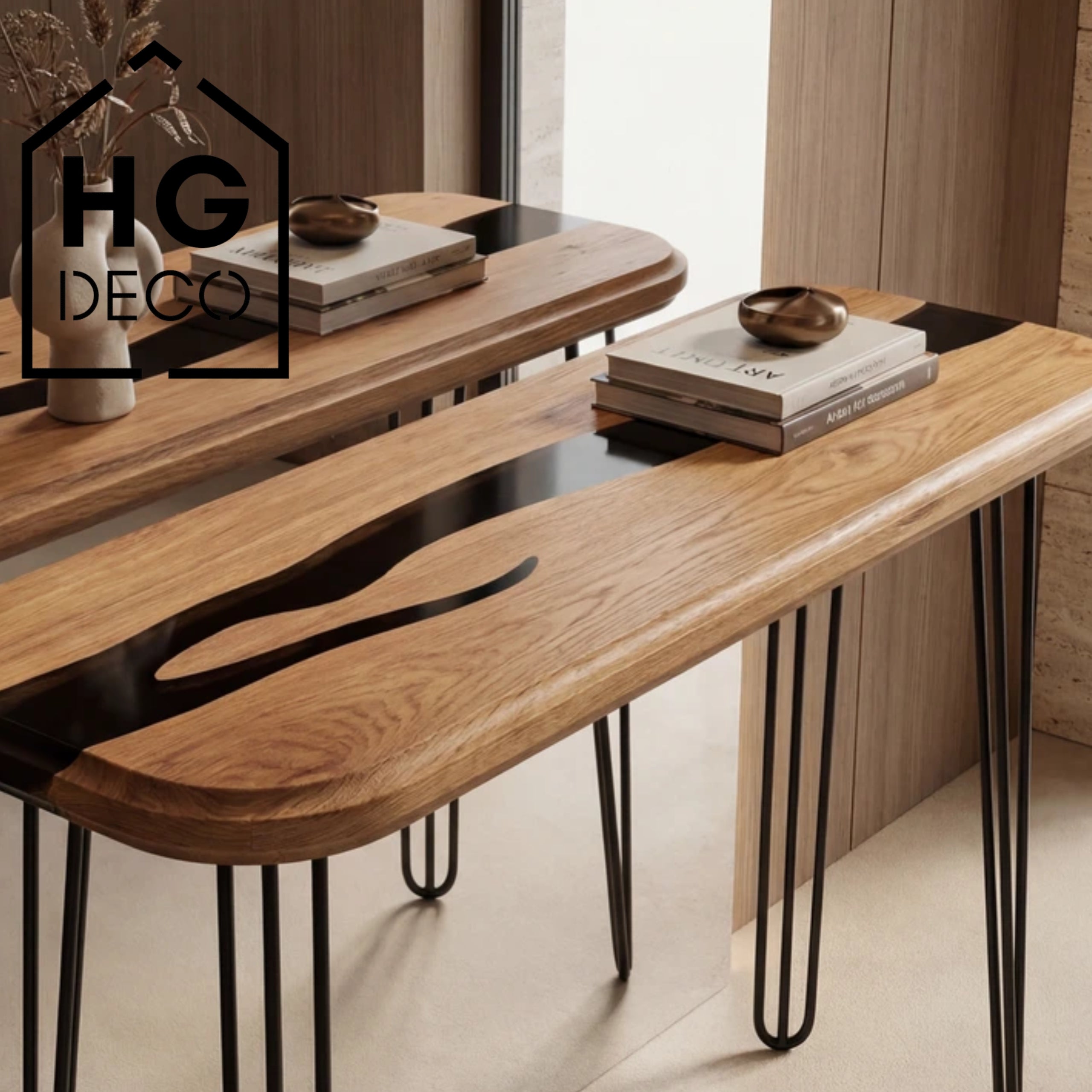 Noga meblowa do stołu biurka konsoli TL80 czarny HGDECO