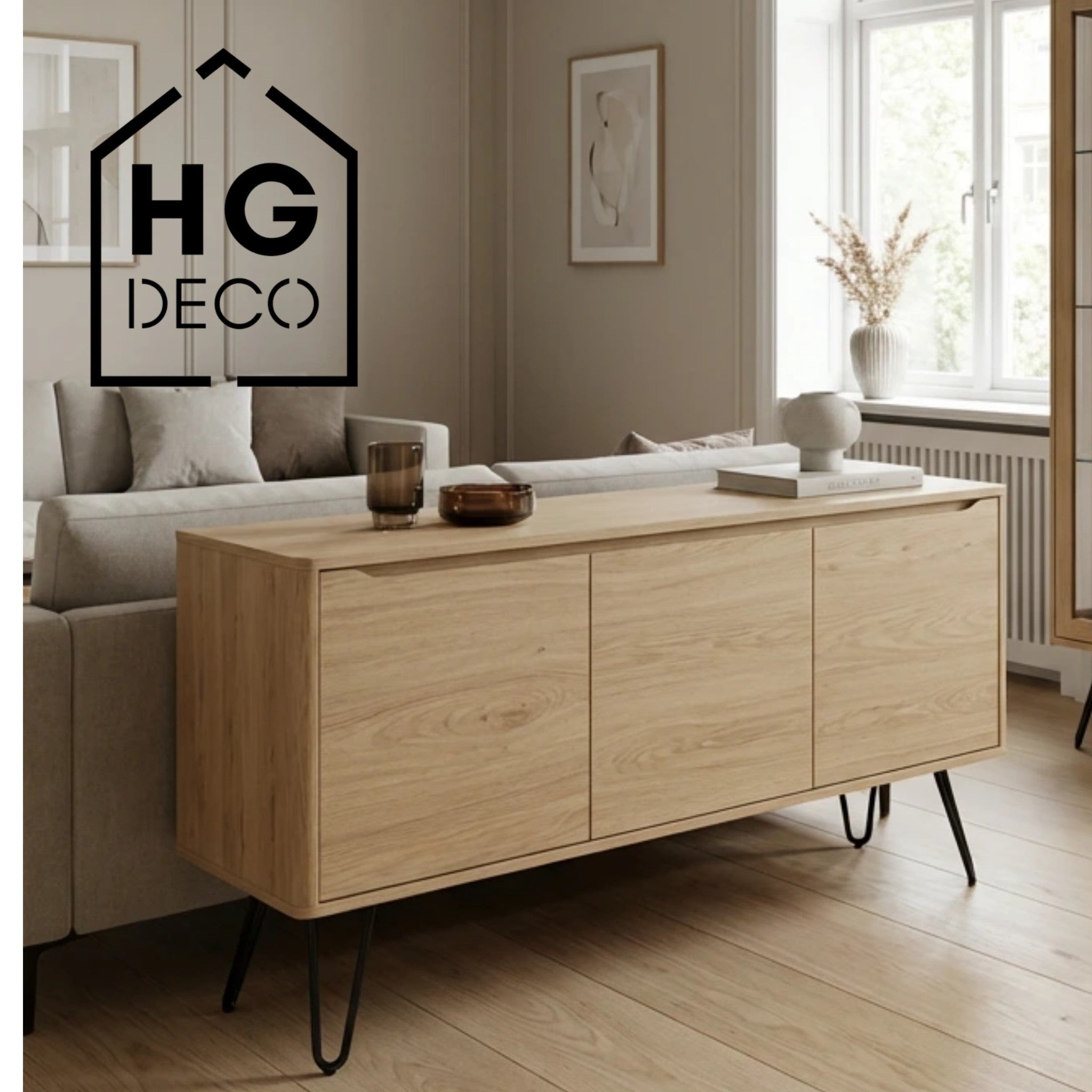 Noga do szafki komody pufy DP25 czarny HGDECO