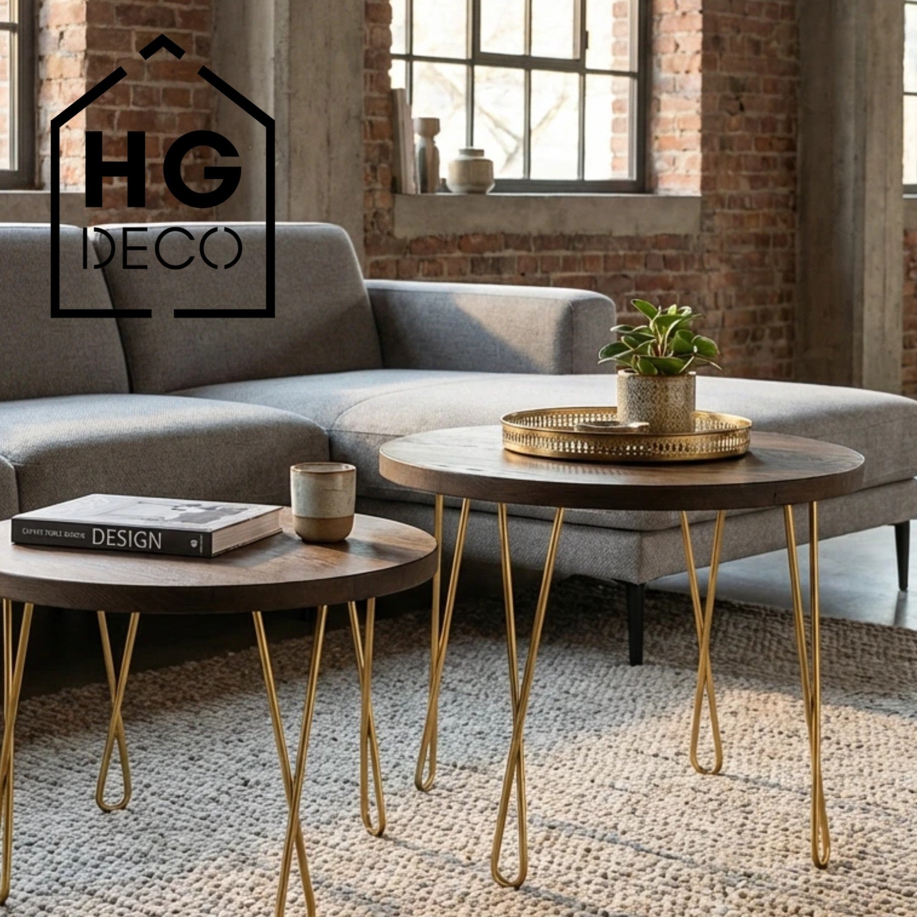 Noga do stolika kawowego ławy DX50 złoty HGDECO