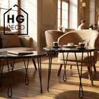 Noga do stolika kawowego ławy DX50 czarny HGDECO