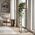Metalowy kwietnik stojak na kwiatek TOWER 100 czarny styl loftowy HGDECO