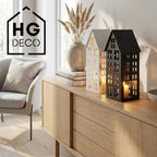 LUMI M black house lantern HGDECO