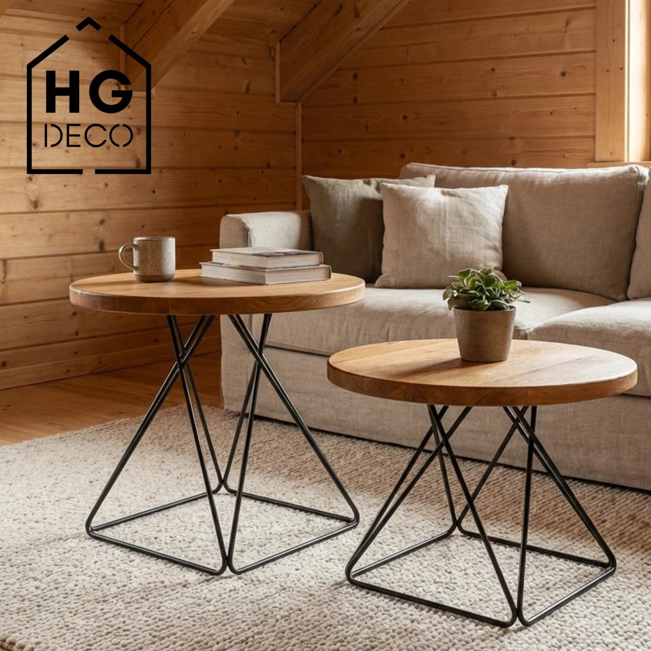 Stelaż do stolika kawowego DIAMOND 40 cm czarny HGDECO