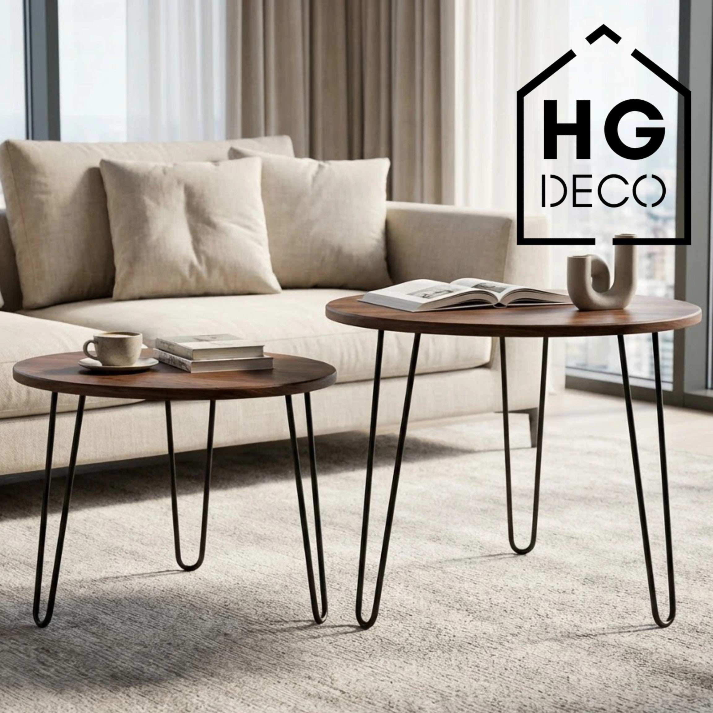 Noga do stolika kawowego DP40 czarny HGDECO