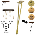 Noga do stolika kawowego DX40 złoty HGDECO