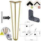 Noga do stolika kawowego ławy TL50 złoty HGDECO