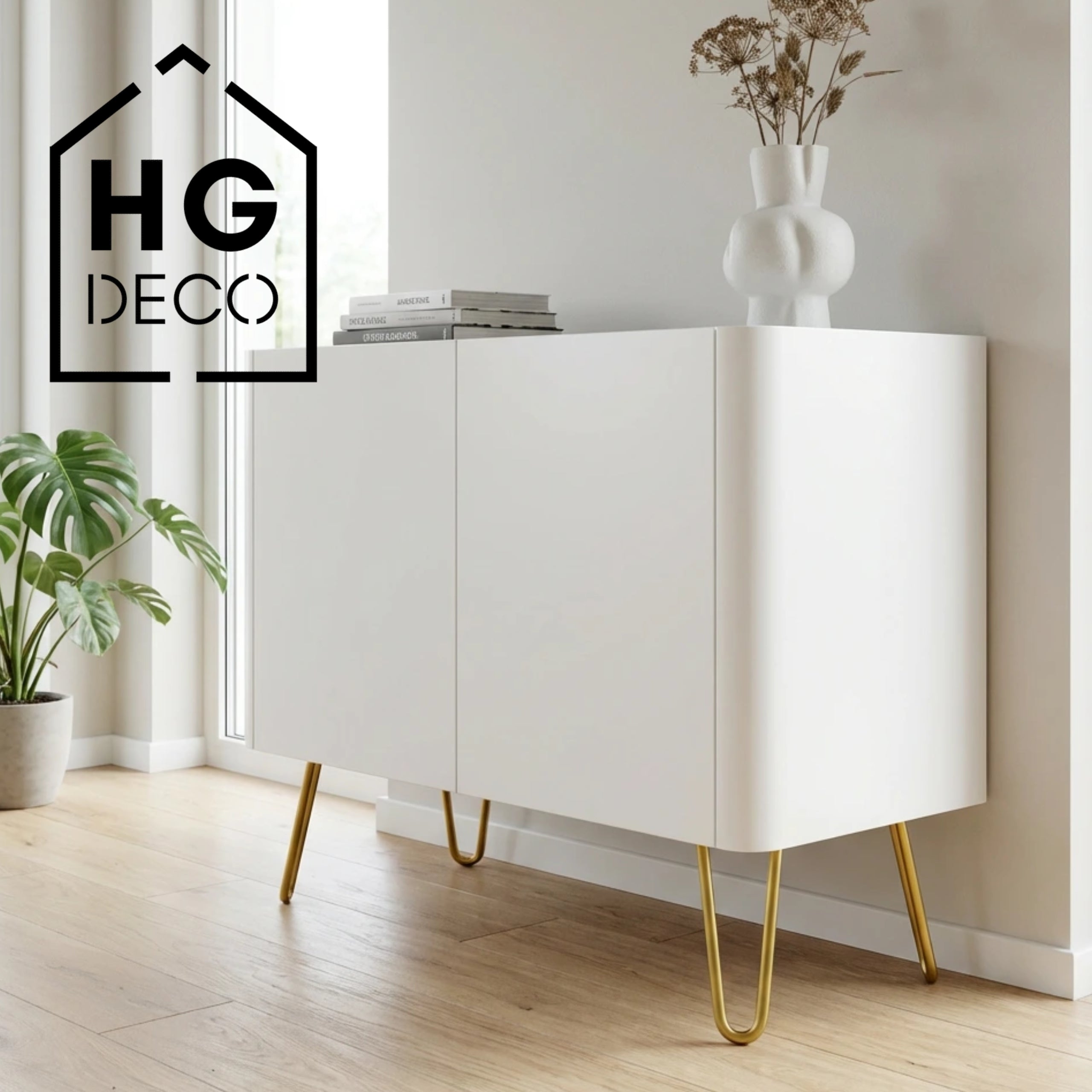 Leg for cabinet dresser ottoman DP25 gold HGDECO