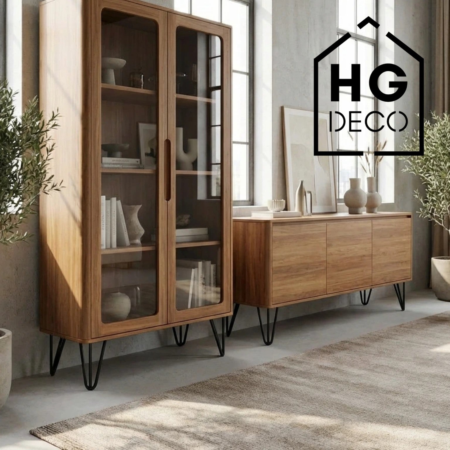 Noga meblowa do szafki pufy TL25 czarny HGDECO