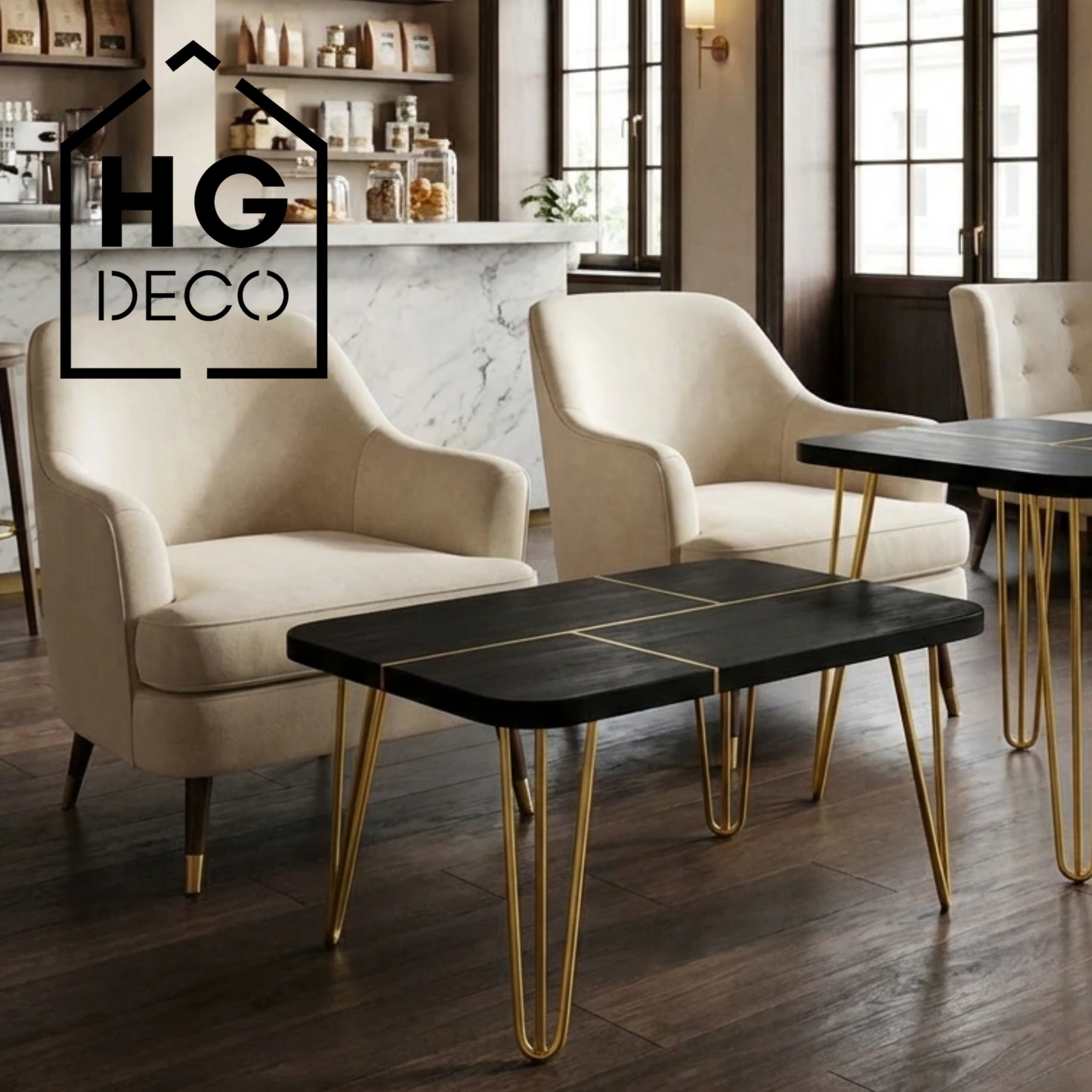 Noga do stolika kawowego TL40 złoty HGDECO