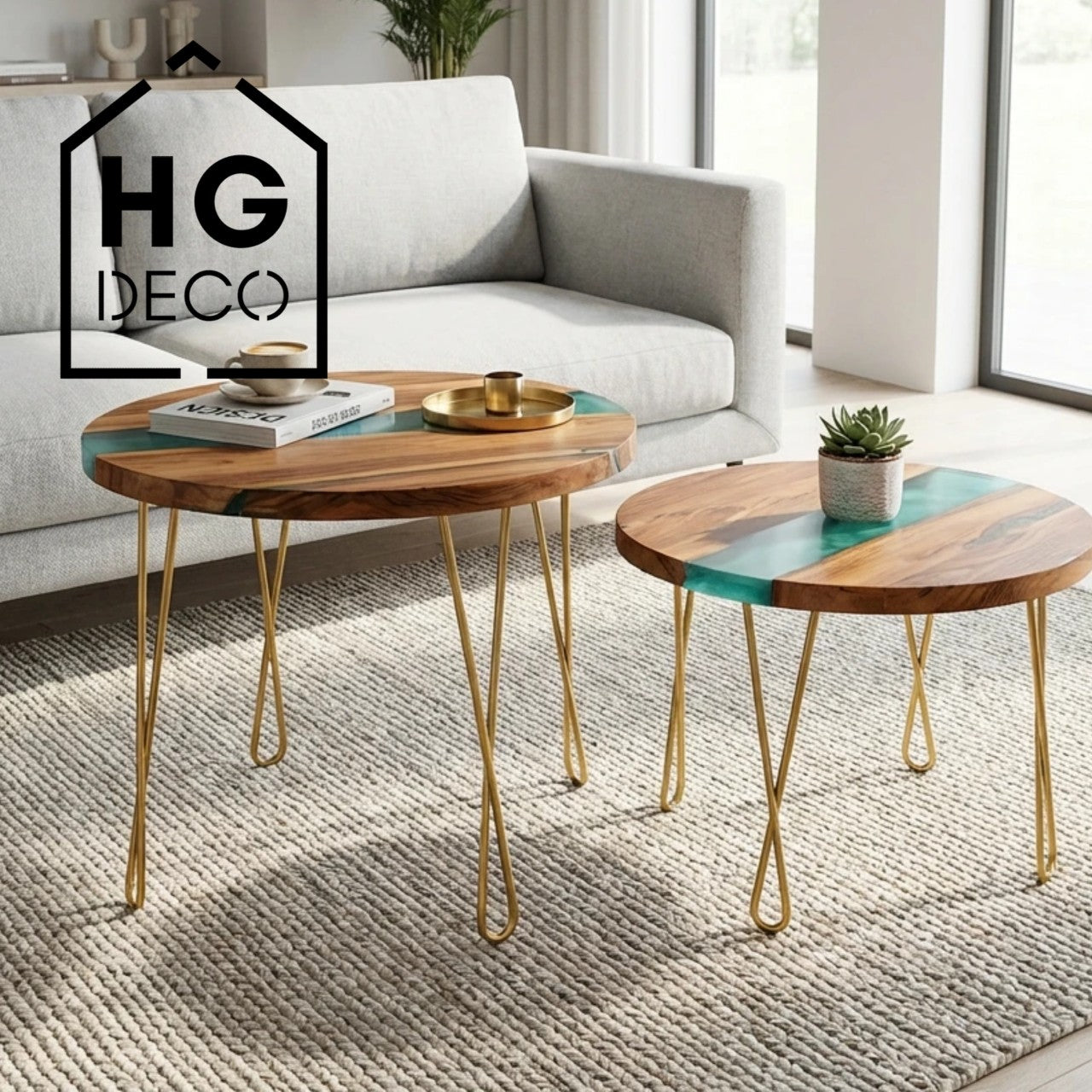 Noga do stolika kawowego DX40 złoty HGDECO