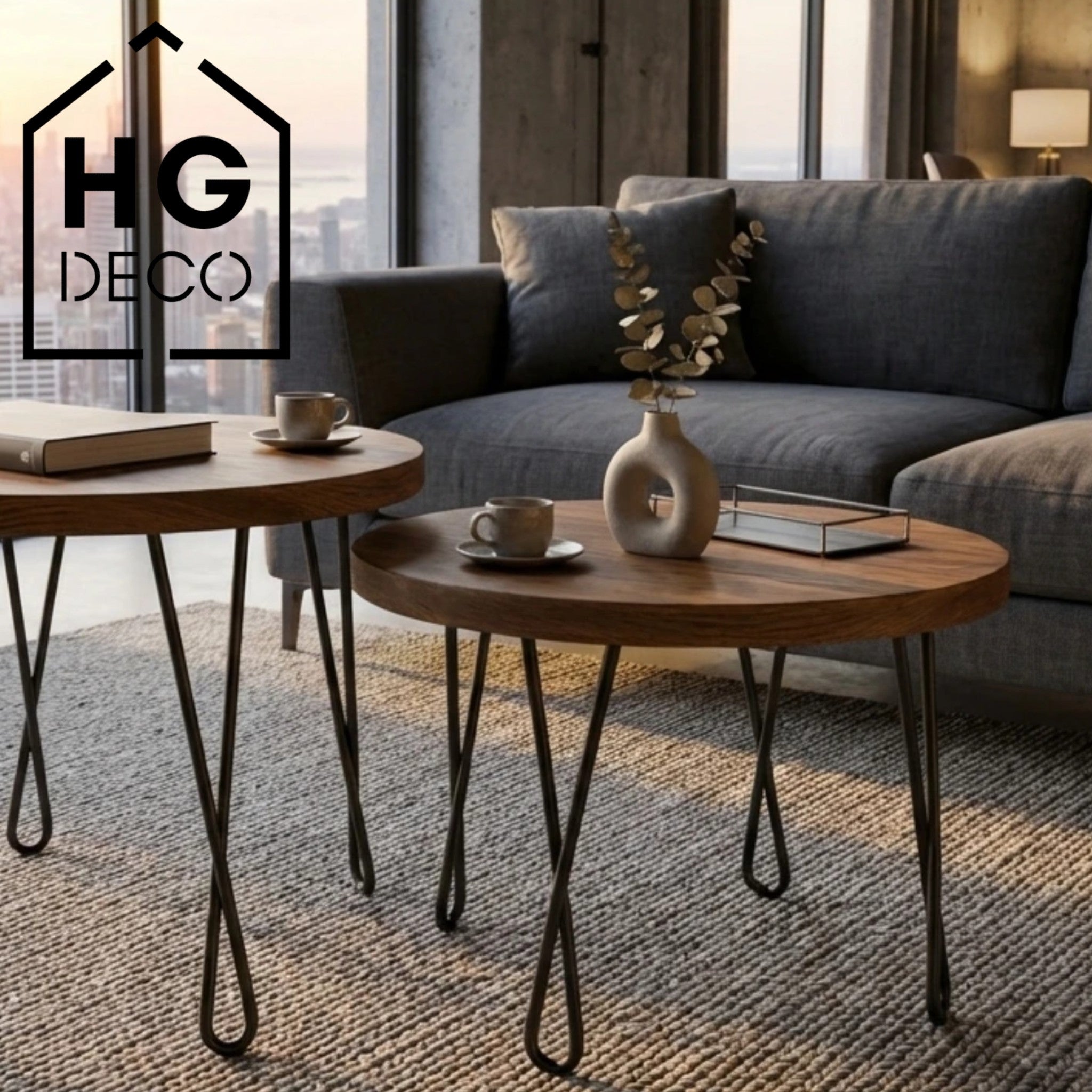 Noga do stolika kawowego DX40 czarny HGDECO