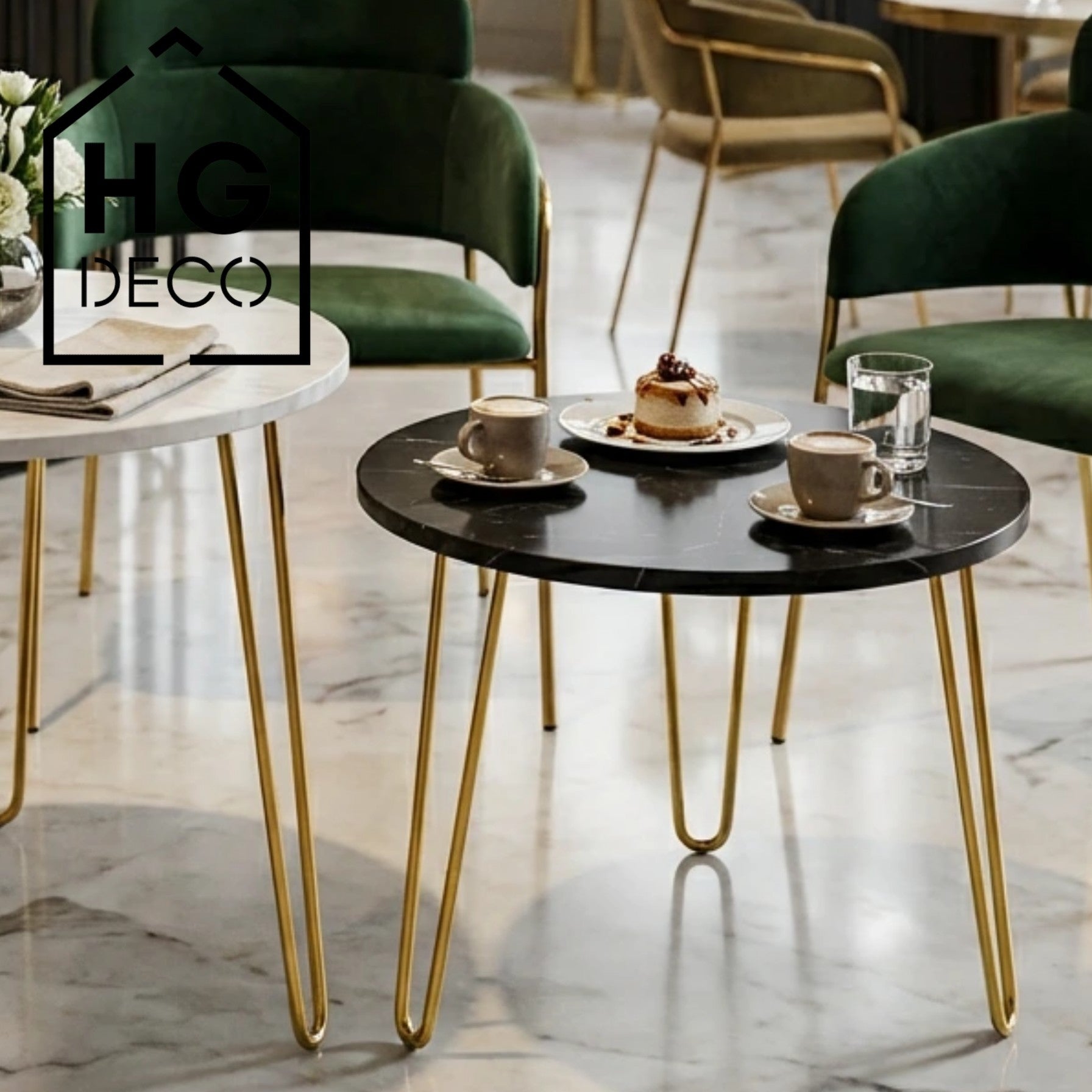 Noga do stolika kawowego DP40 złoty HGDECO